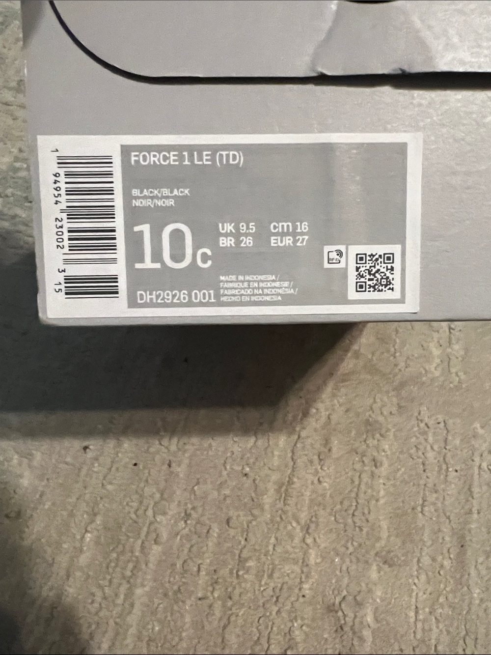 NIKE FORCE 1 sz 10C - Picture 5 of 5